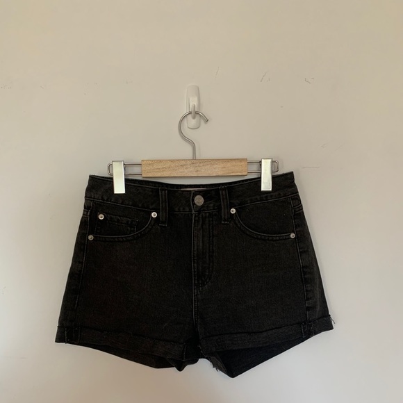 Garage Black Denim Shorts